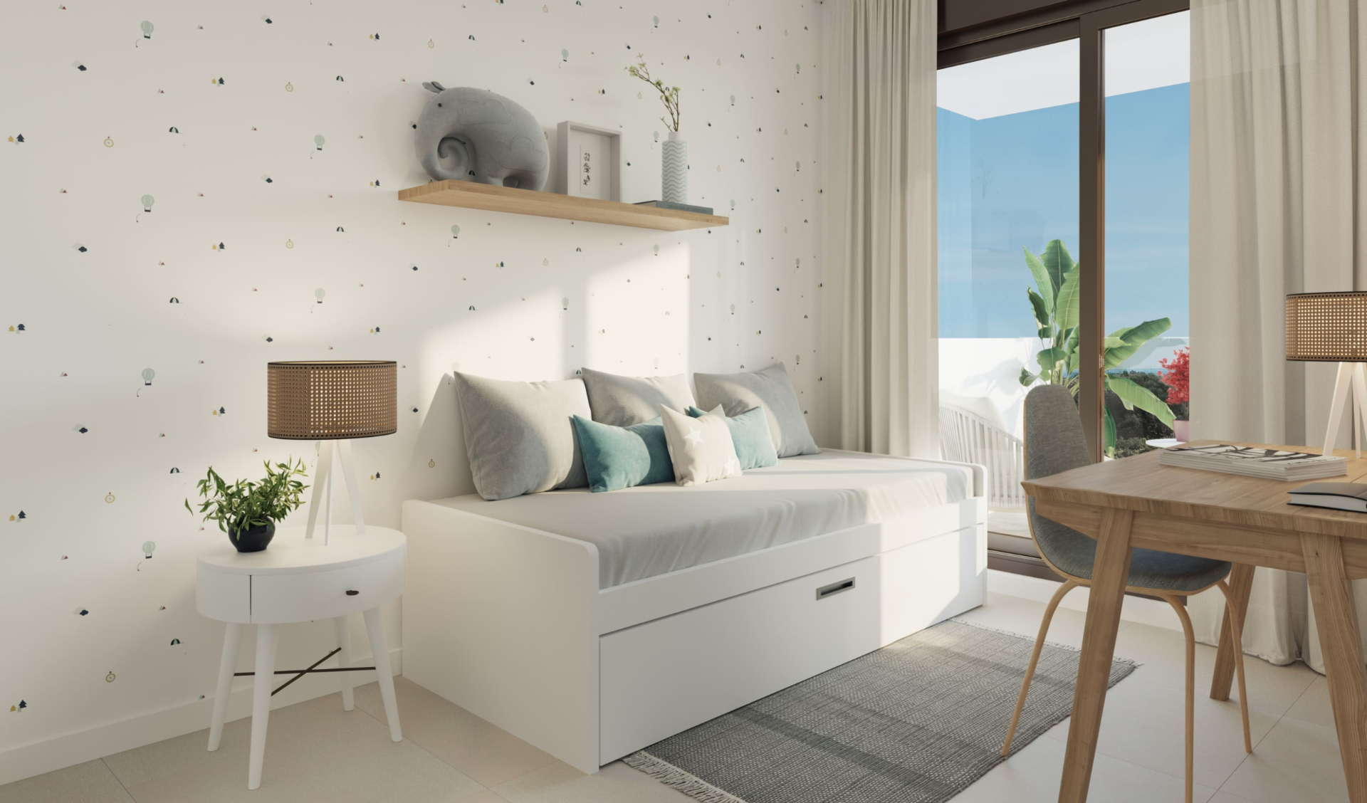 segundo dormitorio, luminoso y flexible
